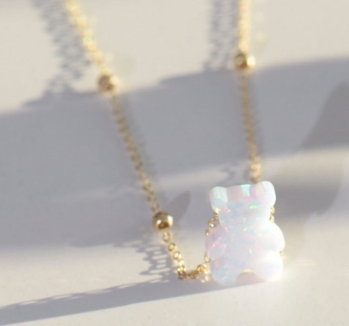 ✨ Collier en Or 18k " 💖 Mon Petit Ours 🐻 '' ✨