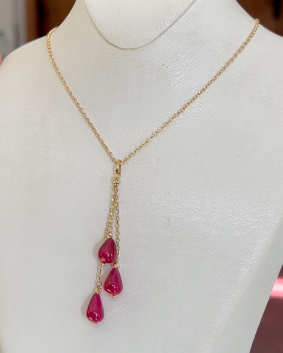 Collier LUNARA en Or 18k - Pierres Naturelles