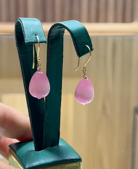 Boucles D'oreilles OMBRE en Or 18k - Pierre Naturelle