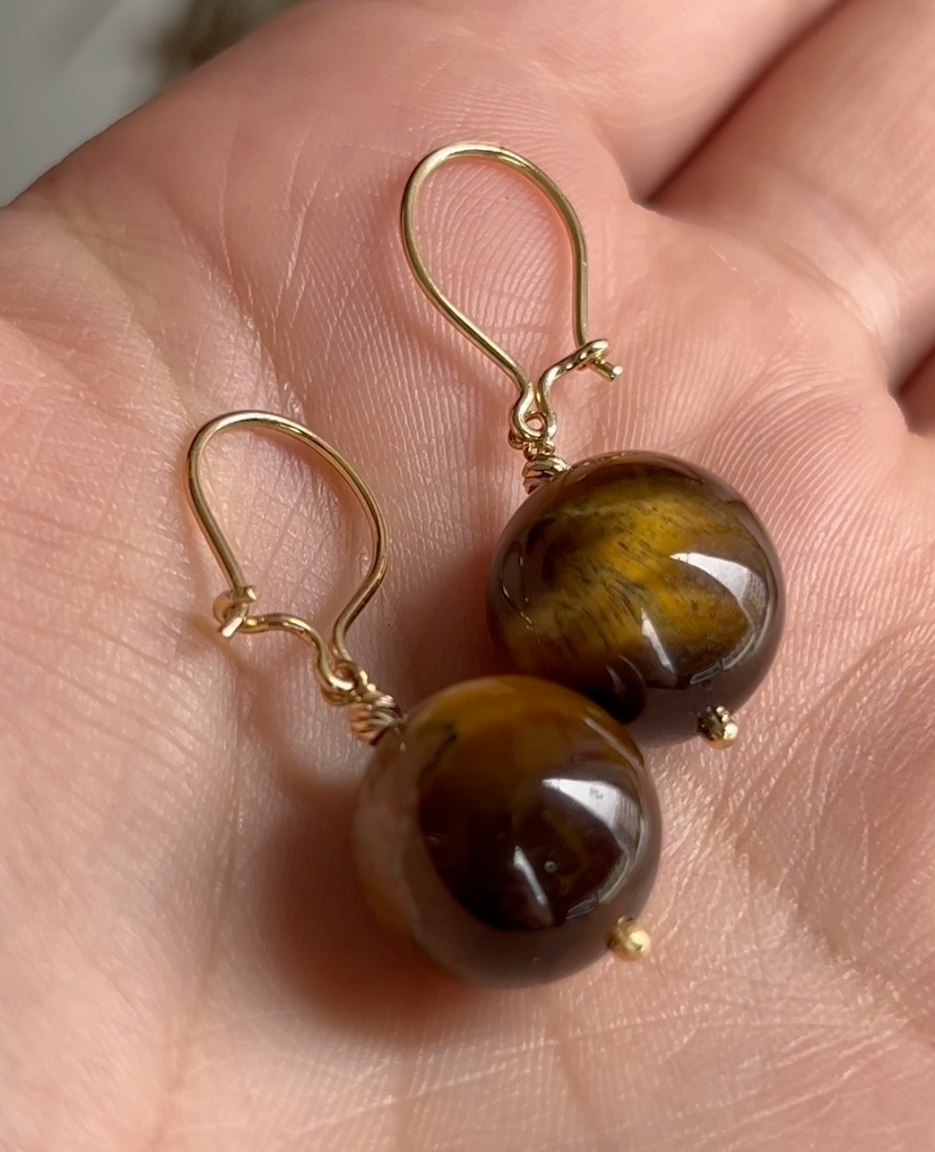 Boucles D'oreilles VALORA en Or 18k - Avec Une Pierre Naturelle